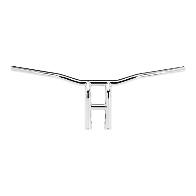 BILTWELL TYSON XL PULLBACK HANDLEBAR 10&quot; CHROME SLOTTED 590800