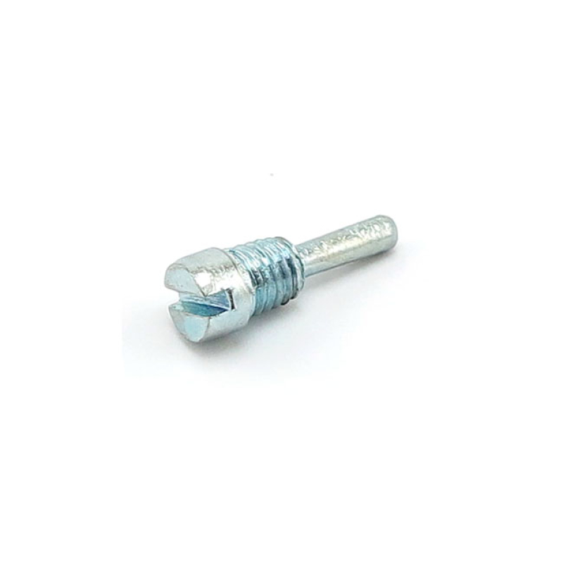 SCREW, AIR INTAKE (CHOKE) LEVER. WHITE WHITE PLATED. LINKERT M-18, 41, 597596