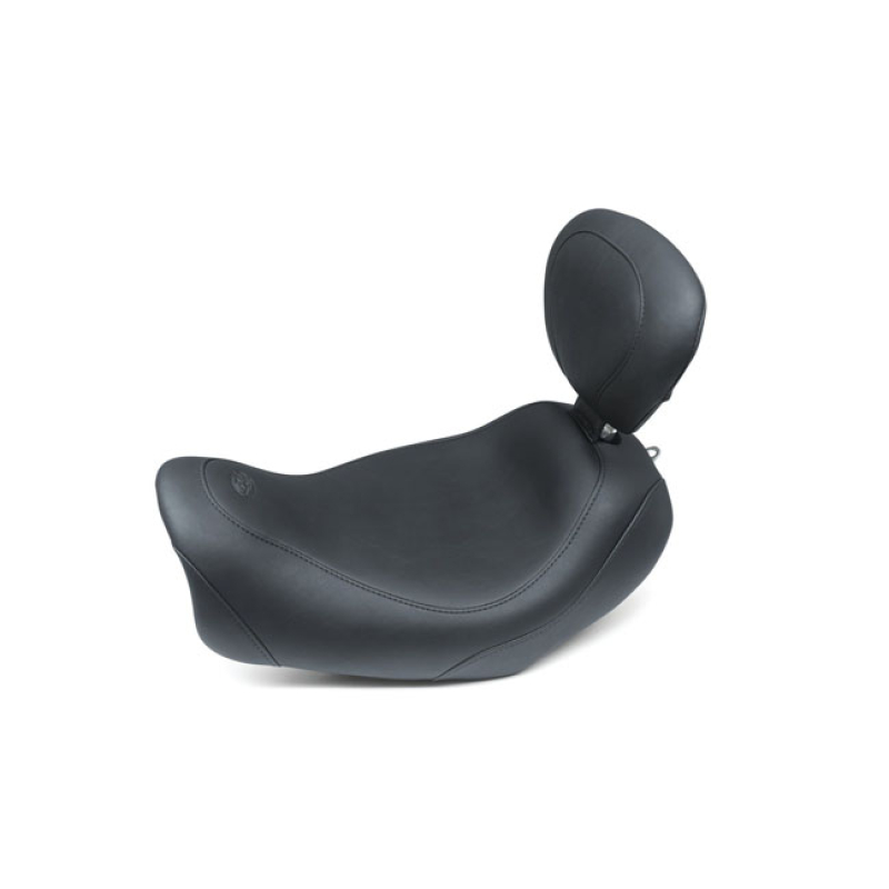MUSTANG, WIDE TRIPPER SOLO SEAT WITH RIDER BACKREST BLACK. 13&quot; / 33CM 597845