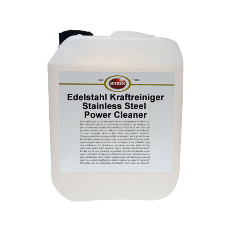 AUTOSOL, STAINLESS STEEL POWER CLEANER. CANISTER 10 LITER CLEANS STAIN 598059