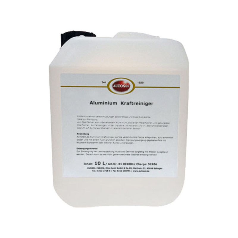 AUTOSOL, ALUMINUM POWER CLEANER. CANISTER 10 LITER EFFECTIVELY REMOVES 598064