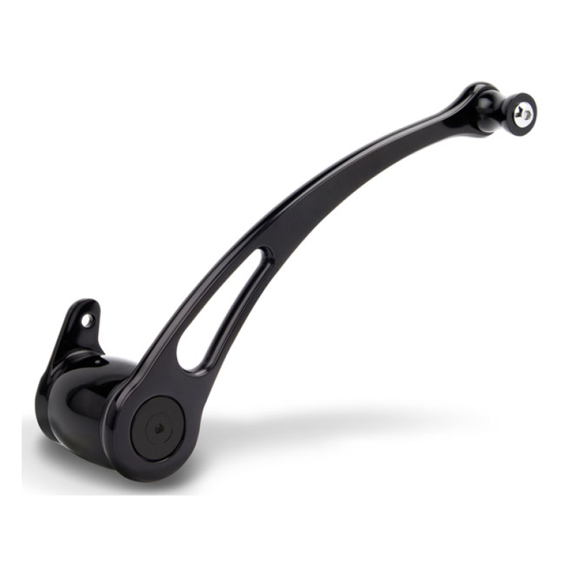 ARLEN NESS, RADIUS BRAKE ARM. BLACK BLACK ANODIZED.  CNC MACHINED FROM 598112