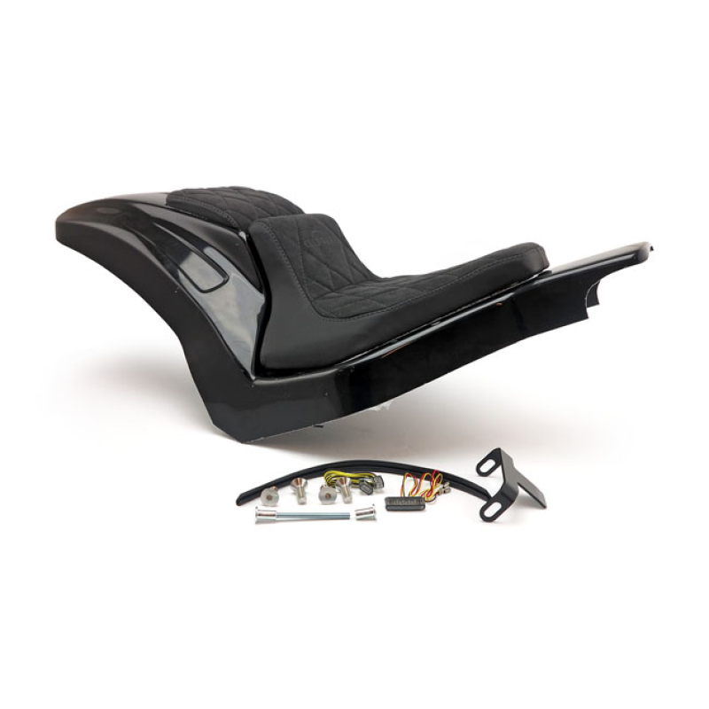 CULT-WERK, SOFTAIL WIDE FENDER KIT 'RACING'. 2-UP SEAT UNPAINTED GLOSS 599134