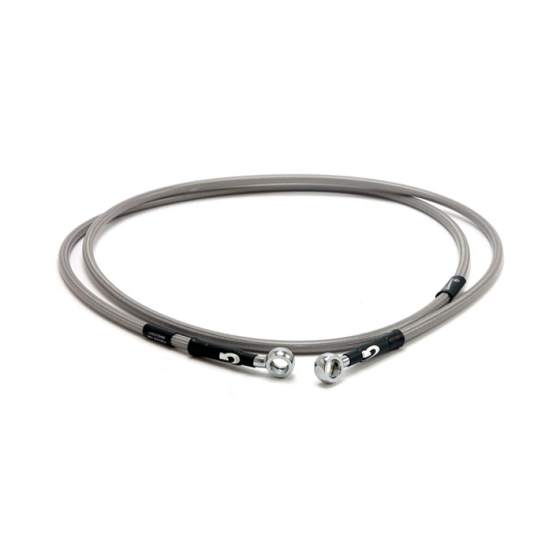 GOODRIDGE BRAKE LINE UPPER FRONT, STAINLESS CLEAR COATED STAINLESS CLE 599140