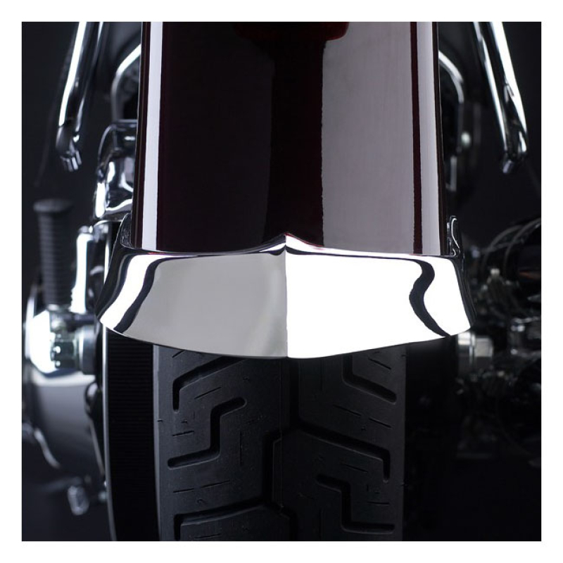 NATIONAL CYCLE, CAST REAR FENDER TIP. CHROME INSTALLS TO THE REAR SIDE 599180