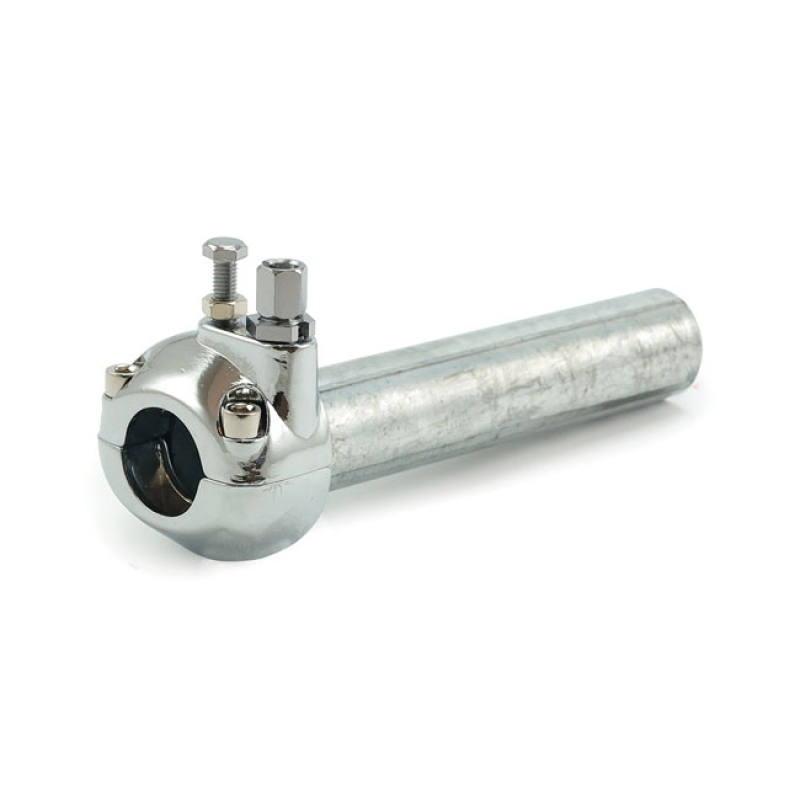UNIVERSAL METAL THROTTLE GRIP 7/8&quot; HANDLEBARS, CHROME 599200