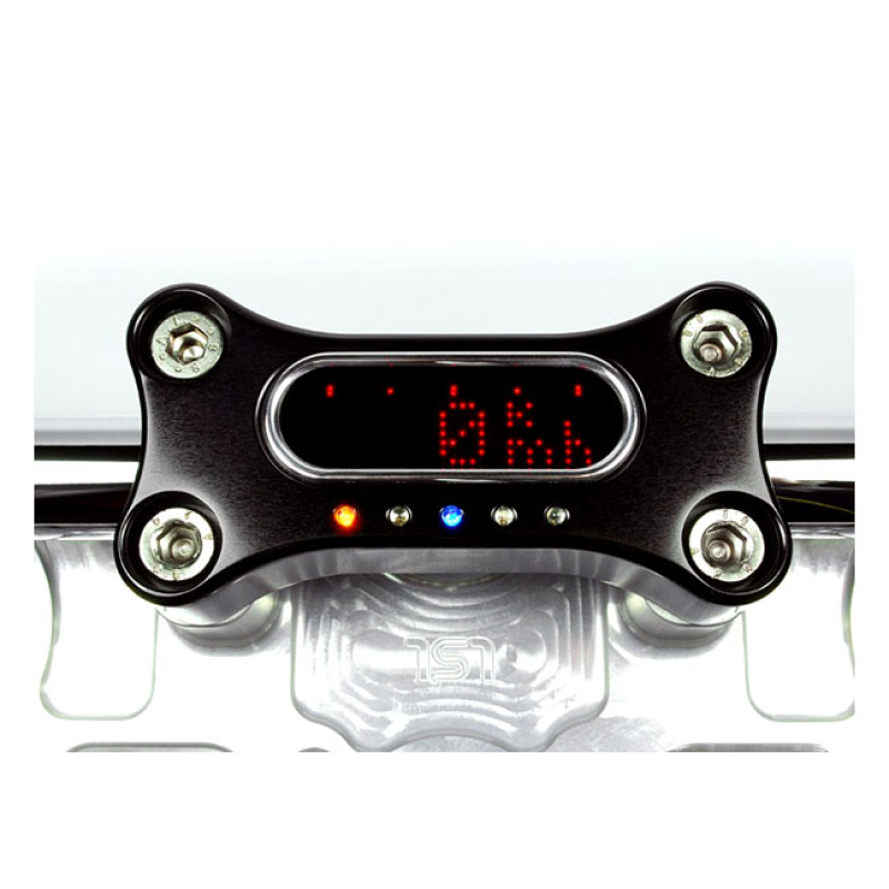 MOTOGADGET, MSM HANDLEBAR TOP CLAMP. 22MM. BLACK BLACK ANODIZED.  FOR 830102