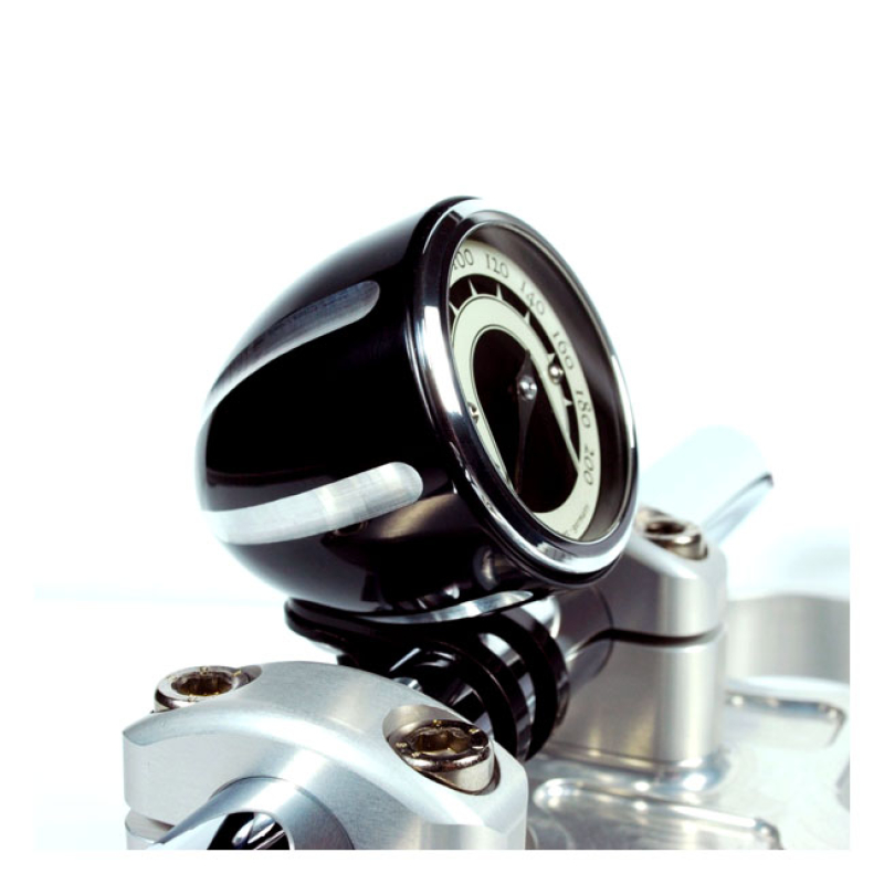 MOTOGADGET, TINY MOUNT CUP 'GROOVED' 22MM. BLACK CC BLACK ANODIZED CON 830110