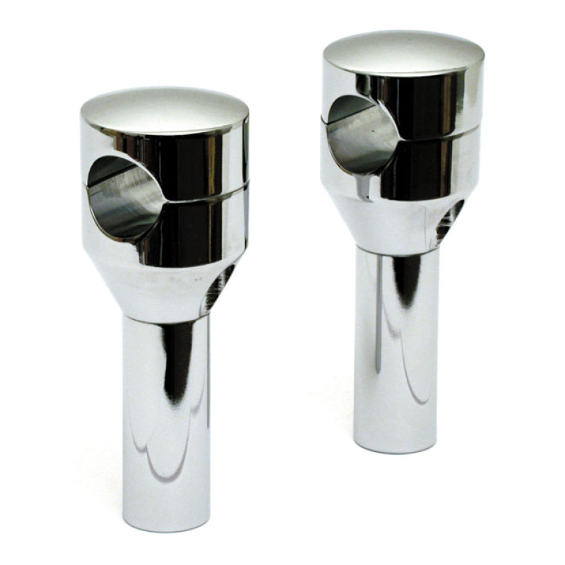 GLIDE RISER SET. 4&quot; RISE. CHROME TAKES 1&quot; (25.4MM) HANDLEBARS.  CHROME 900190