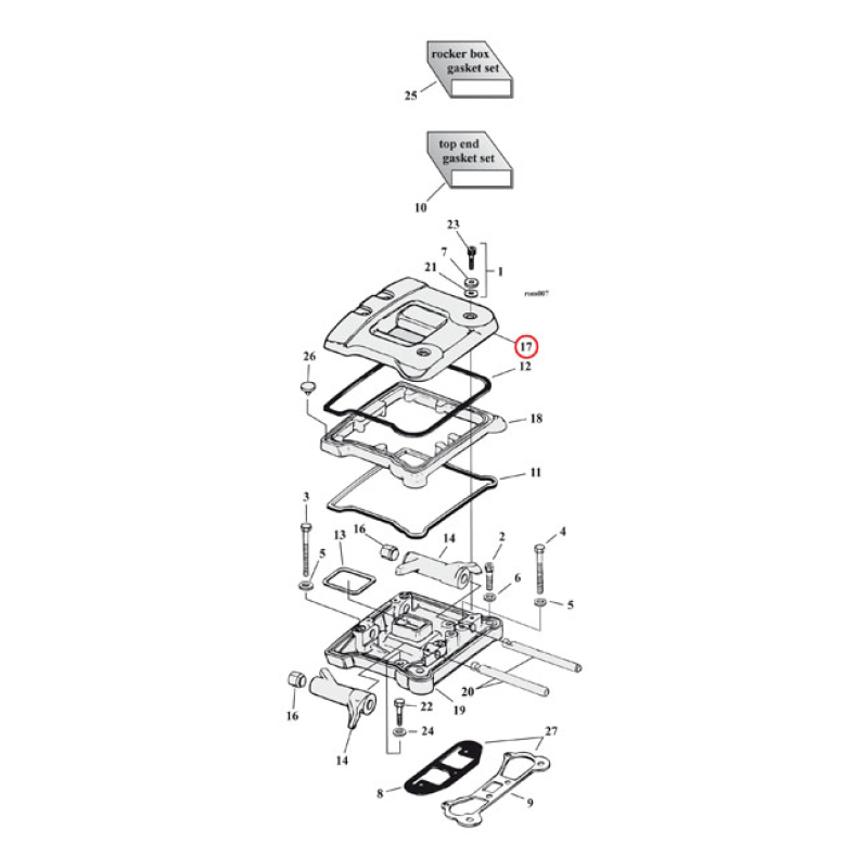 ROCKER COVER, UPPER. CHROME 900233