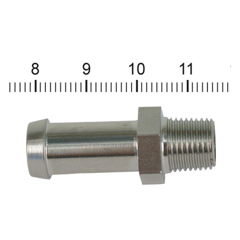 STREETHOGS, OIL LINE FITTING, STRAIGHT. STAINLESS STAINLESS STEEL. 1/8 900374