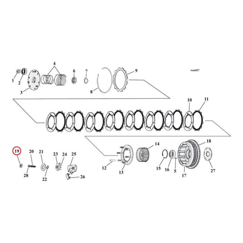 JAM NUT, CLUTCH ADJUSTER 900576