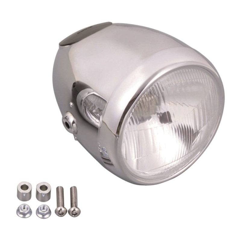 CHROME VINTAGE 5-3/4&quot; HEADLIGHT 900937