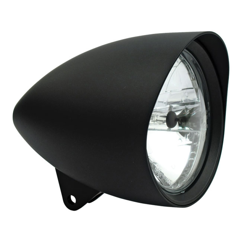 AJOVALO, SMOOTHIE 5-3/4&quot; HEADLAMP ROUND VISOR BLK 900952