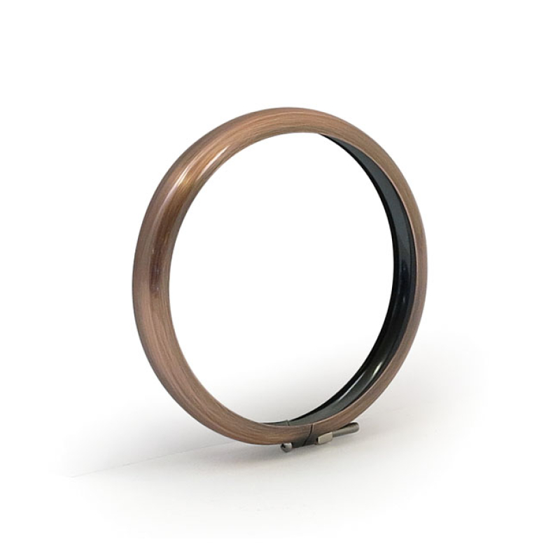 BATES STYLE HEADLAMP TRIM RING. 4-1/2&quot;. COPPER PLATED 901188