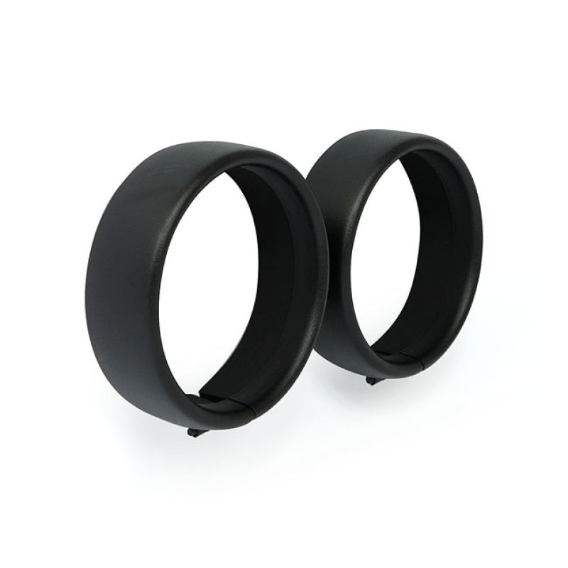 RECESSED TRIM RINGS. 4.5&quot; SPOTLAMP. BLACK WRINKLE OPTICALLY ELONGATES 901388
