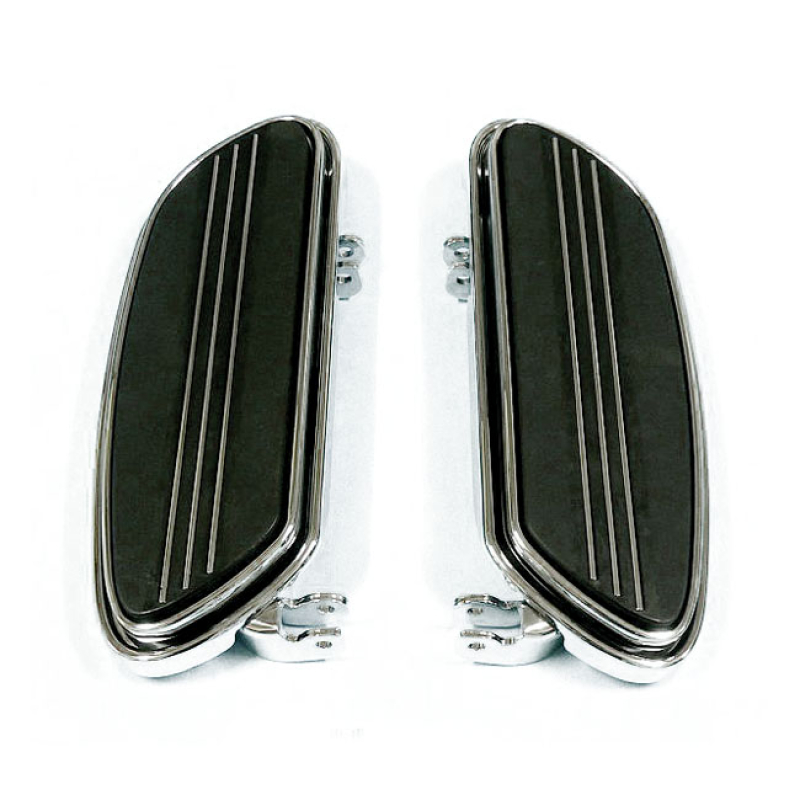 RUNWAY RIDER FLOORBOARDS, 1&quot; EXTENDED. CHROME CHROME. THIS 1&quot; (2.54MM) 901527