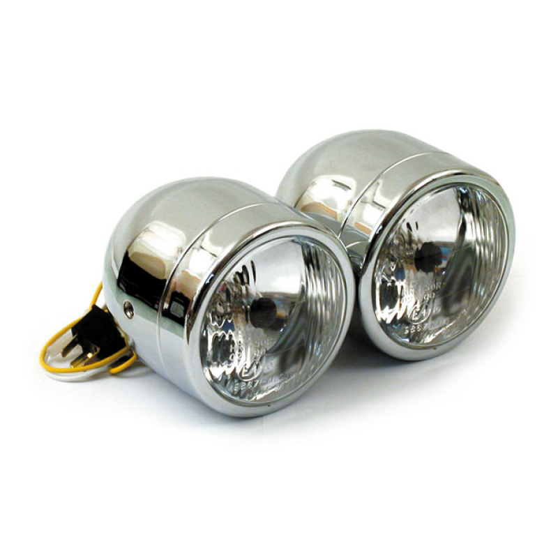 AJOVALO 4&quot; CHR &quot;DUAL&quot; ECHYVÄKS. 55/60WH4 SIVUKIIN 901860