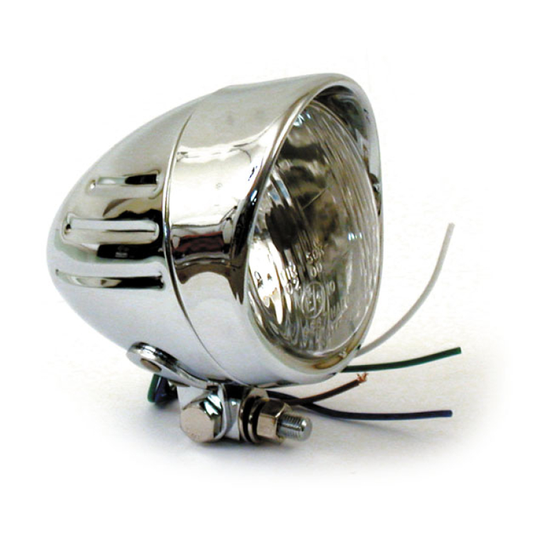 4&quot; HEADLAMP, RIBBED  BULLET & VISOR 901882