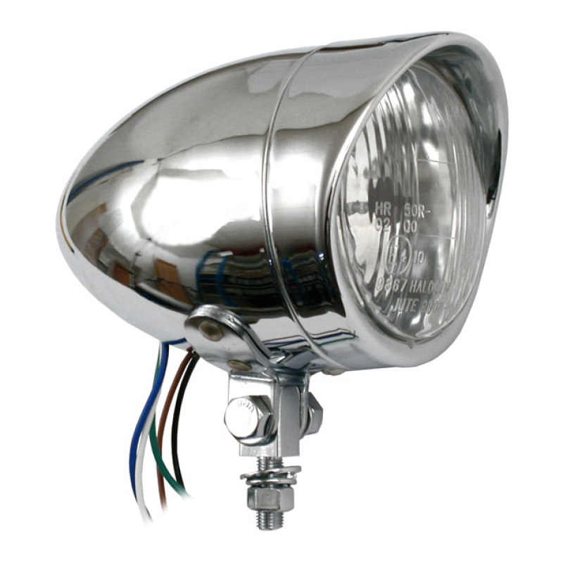 4 INCH HEADLAMP, LONG BULLET WITH VISOR 901947