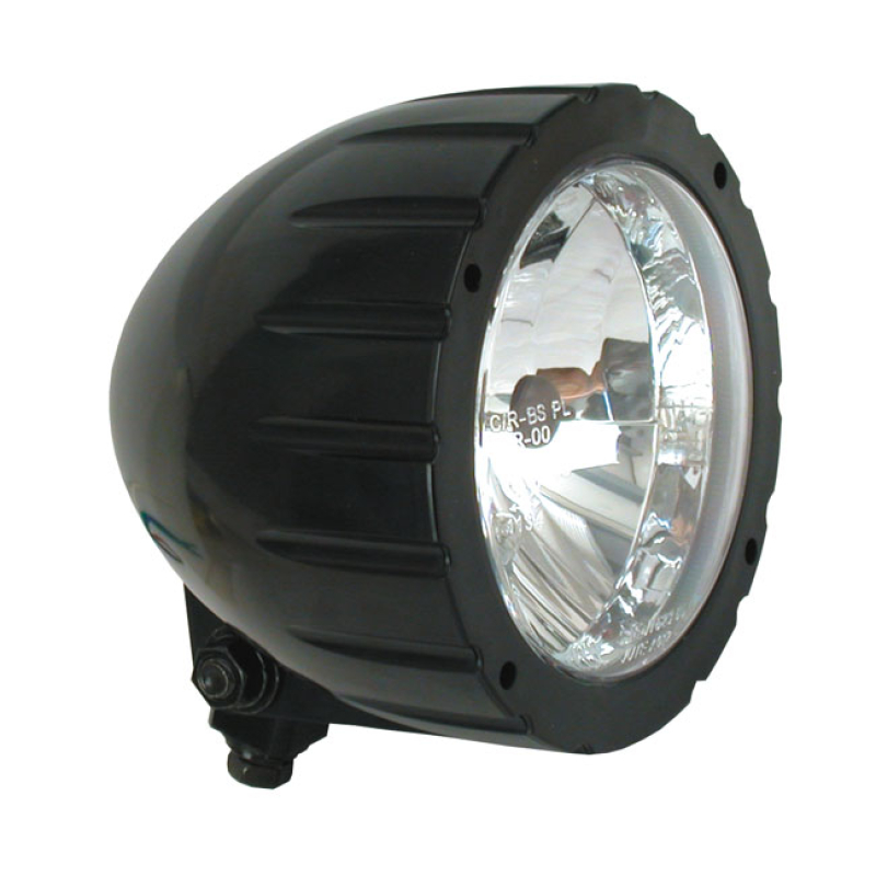 ABS 4-1/2&quot; HS1 HEADLAMP. GROOVED. BLACK - BLACK ABS PLASTIC HOUSING 902016