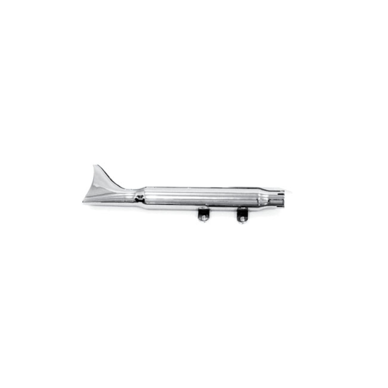 PAUGHCO, REPLACEMENT MUFFLER. FISHTAIL. CHROME FRONT. OEM STYLE REPLAC 902258