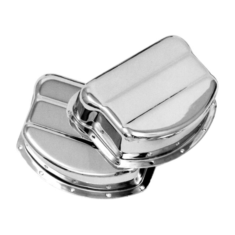 PAUGHCO, ROCKER COVERS. OEM STYLE STEEL. CHROME 902924