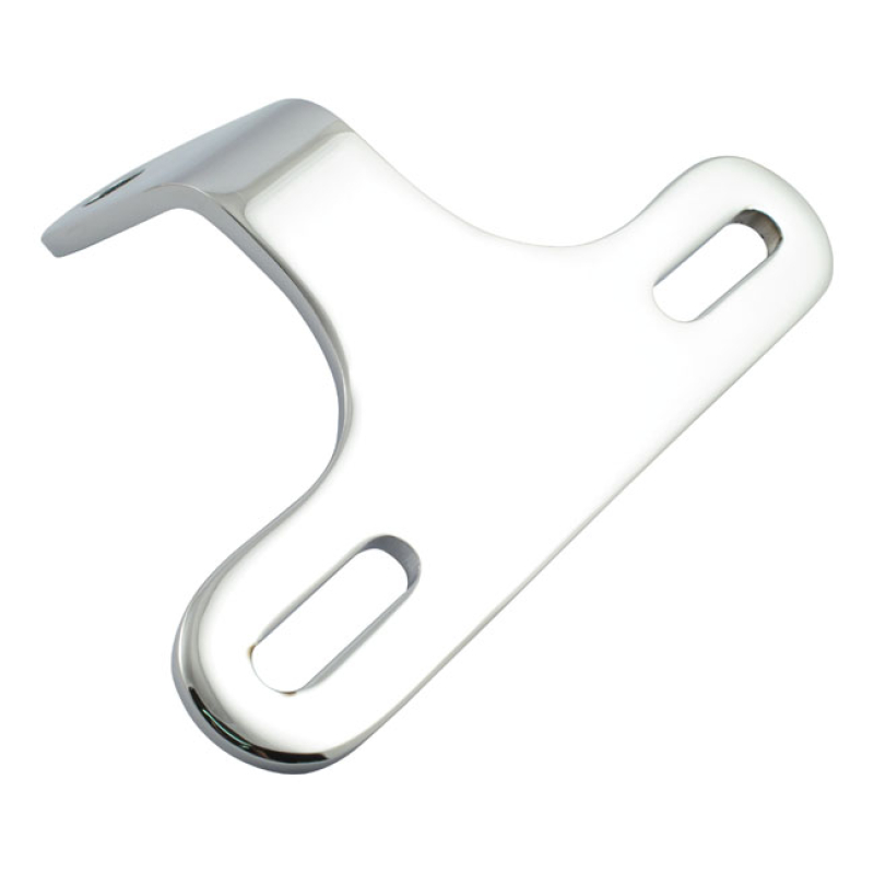 CUSTOM HEADLAMP BRACKET, SLOTTED. CHROME CHROME PLATED STEEL.   A UNIV 903465