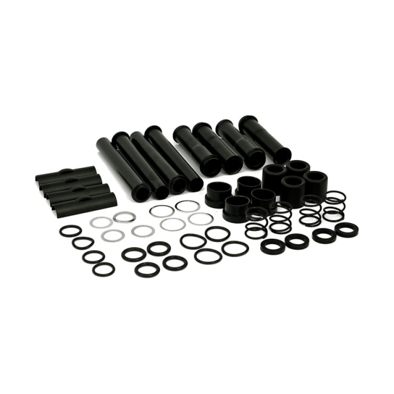 COMPLETE 04-UP XL MULTIPLE-PARTS PUSHROD COVER KIT. BLACK SATIN BLACK 904109