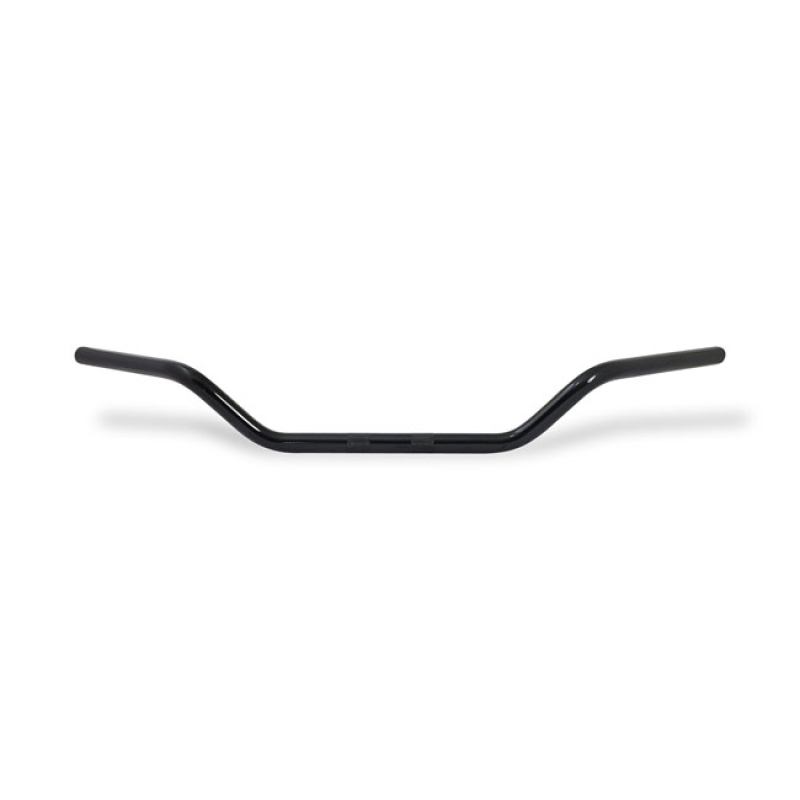 EARLY GLIDE STYLE HANDLEBAR 1&quot; GLOSS BLACK GLOSS BLACK FINISHED STEEL. 904138