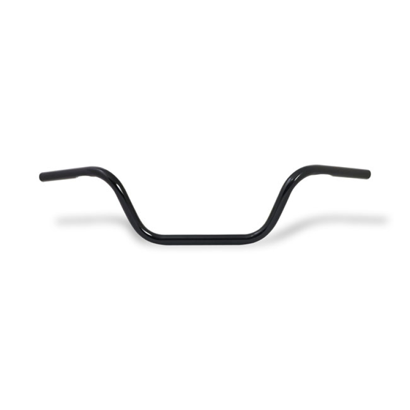 HANDLEBAR, CUSTOM BAR 1&quot;. GLOSS BLACK GLOSS BLACK FINISHED STEEL. DIMP 904139