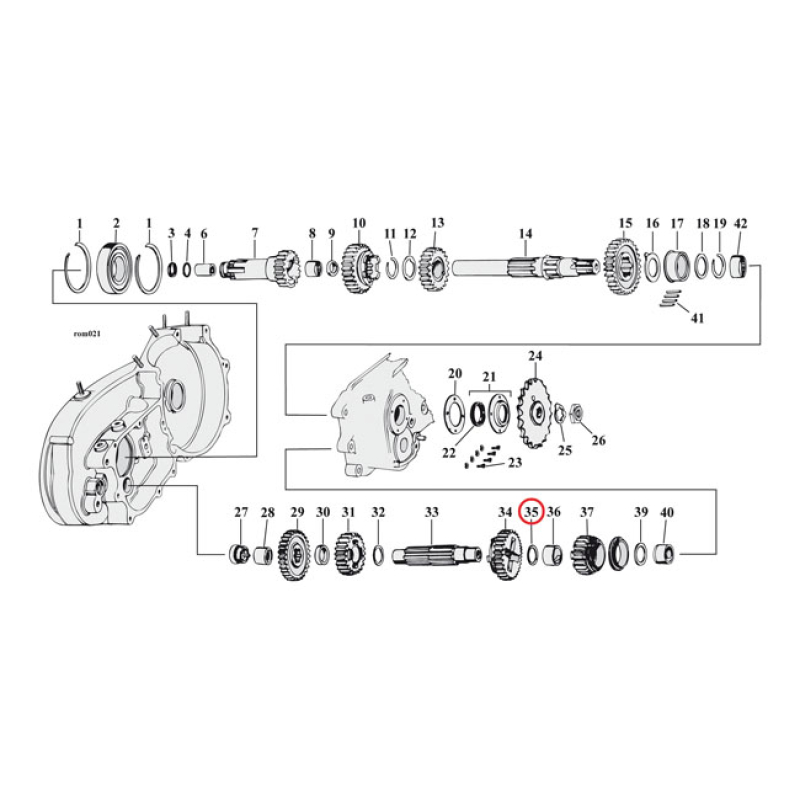 THRUST WASHER 1ST GEAR C-SHAFT .085 INCH 904350