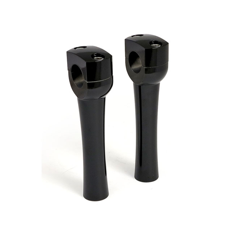 DIGHTON 6&quot; DOMED RISERS. BLACK BLACK. ALUMINUM LIGHTWEIGHT FOR 1&quot; HAND 904379