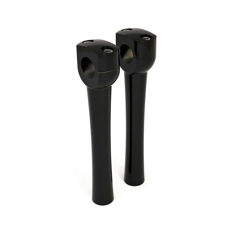 DIGHTON 8&quot; DOMED RISERS. BLACK BLACK. ALUMINUM LIGHTWEIGHT FOR 1&quot; HAND 904381