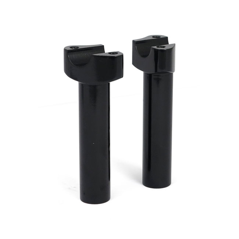 FORGED ALUMINUM RISERS STRAIGHT, 5-1/2&quot; RISE. BLACK 904404