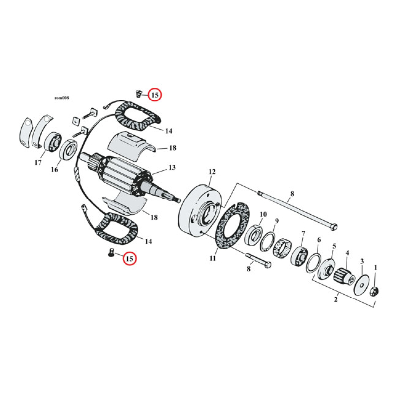 EASTERN SCREW, FIELD COIL POLE GENERATOR 904460