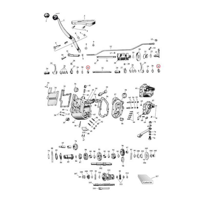 NUT, SHIFTER FORK 904485
