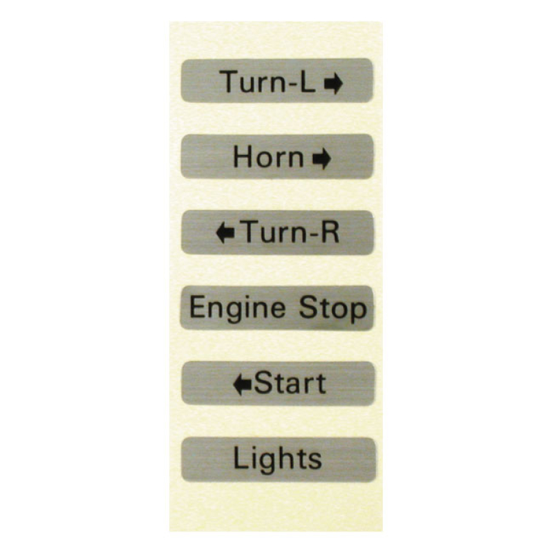 DECAL SET, SWITCH HOUSING 904705