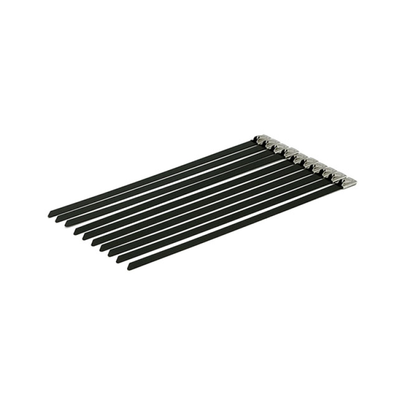 EXHAUST TIE WRAPS 8&quot; LONG BLACK STAINLESS 904744