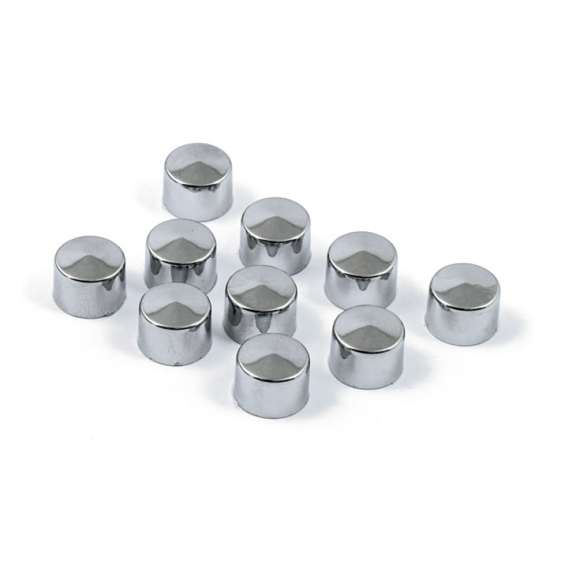 SMOOTHTOPPS, PUSH-ON BOLT COVER SET. CHROME BRAKE CALIPER, FRONT, FOR 905067