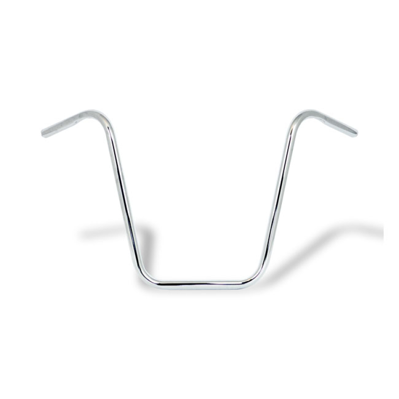 APEHANGER HANDLEBAR, 18&quot; RISE, 1&quot; CHROME CHROME PLATED STEEL. DIMPLED. 905319