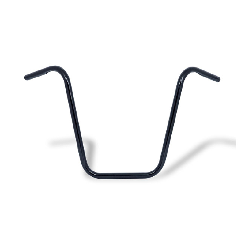 APEHANGER HANDLEBAR, 18&quot; RISE, 1&quot; BLACK BLACK FINISHED STEEL. DIMPLED. 905321