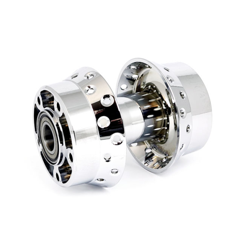 FRONT WHEEL HUB. CHROME. ABS ABS MODELS. FOR 25MM WHEEL AXLE. 905571