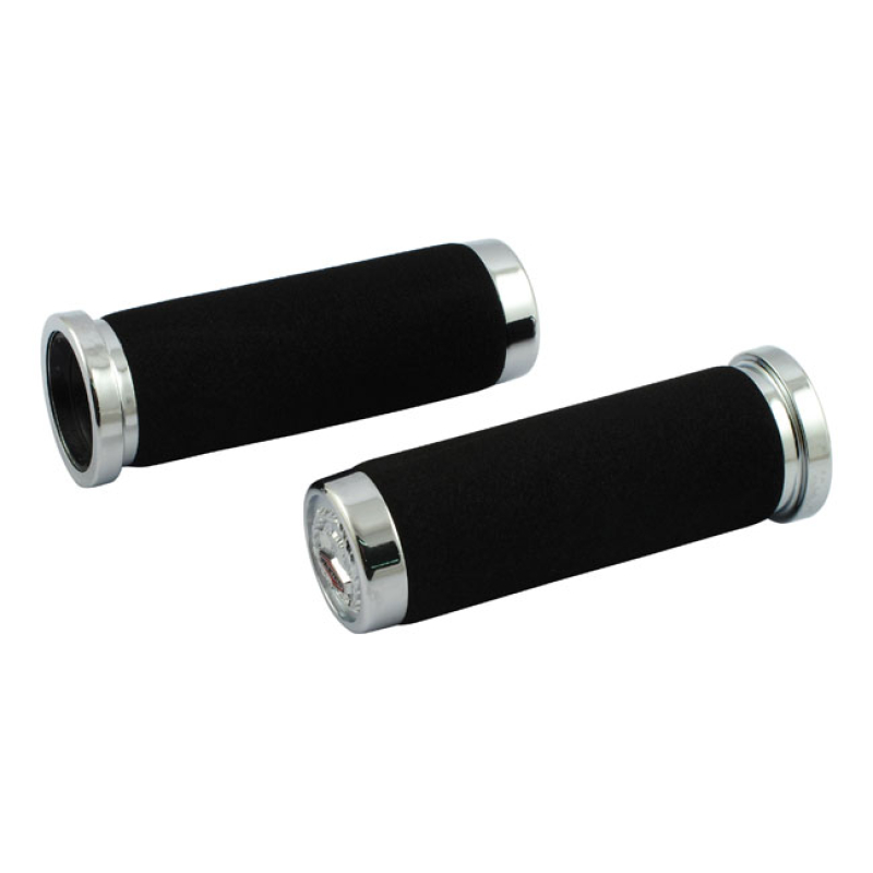 HANDLEBAR GRIP SET, CUSHION WITH EAGLE END CAPS WITH SOFT VIBRATION DA 906085