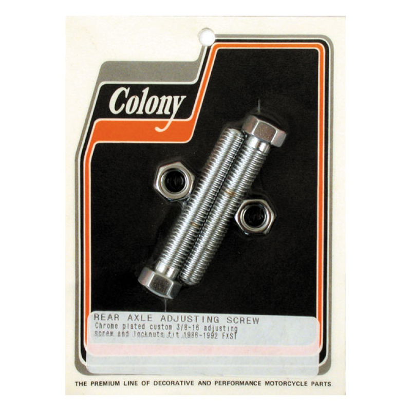COLONY AXLE ADJUSTER KIT, HEX CHROME 906256
