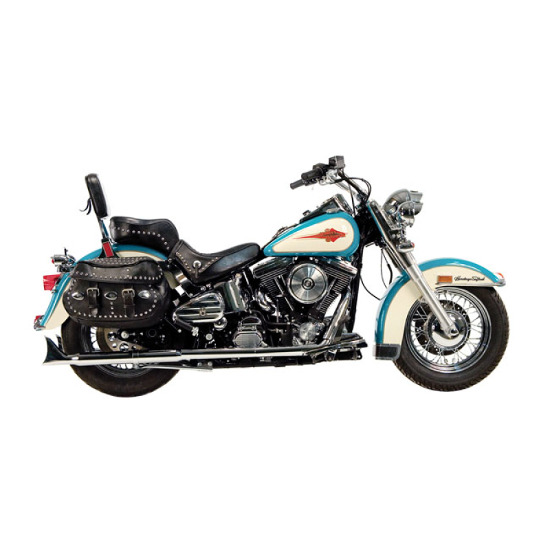 PAUGHCO, INDEPENDENT DUAL HEAD PIPES. CHROME STOCK 1-3/4&quot; DIAMETER CRO 906448