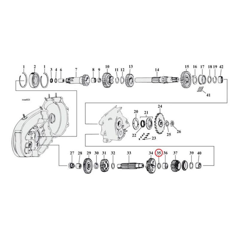 THRUST WASHER 1ST GEAR C-SHAFT 907085