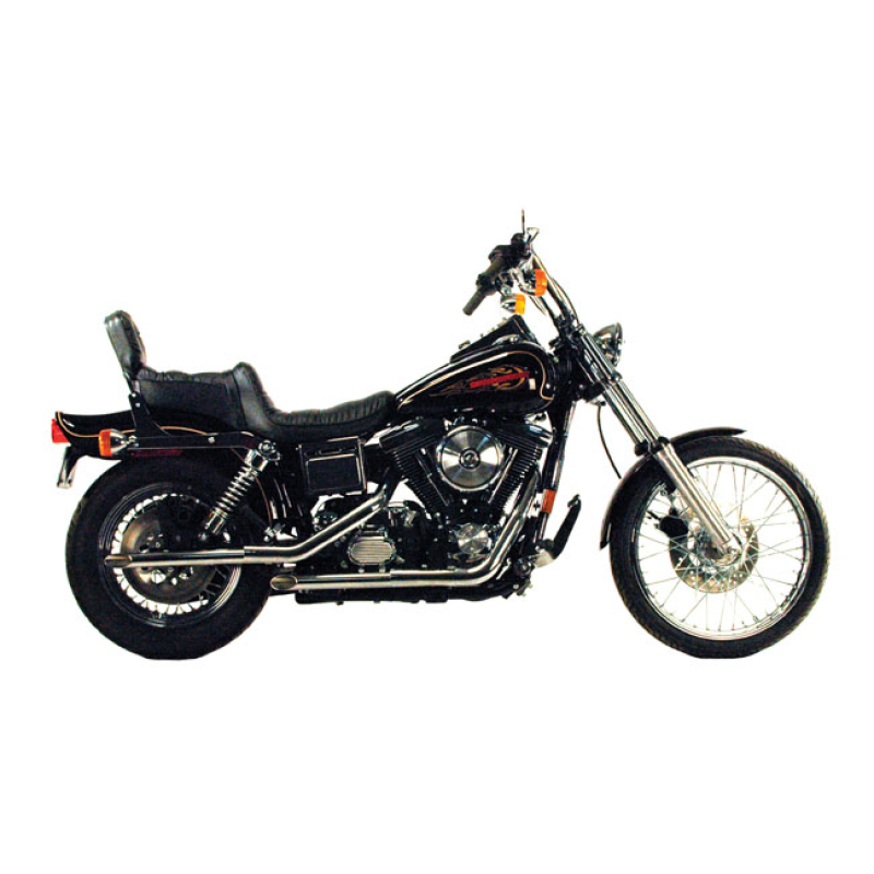 PAUGHCO, DRAG PIPES (40&quot;). CHROME STANDARD 1 3/4&quot; DIAMETER, SLASH CUT 907155