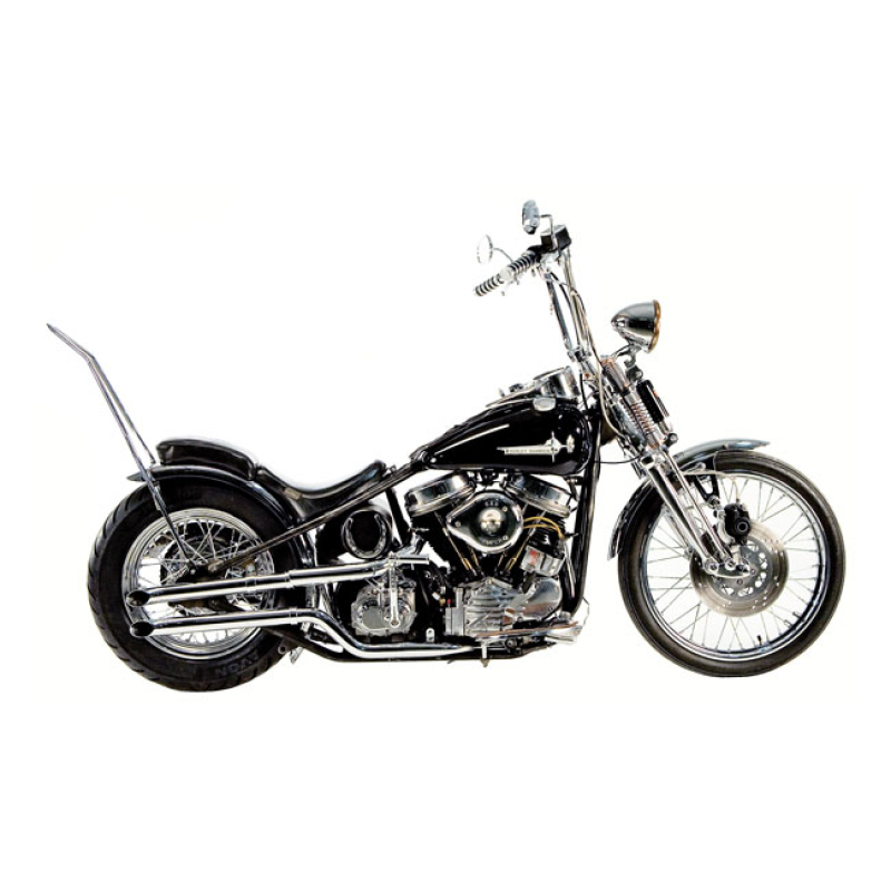 PAUGHCO, TAILPIPE EXTENSION. 18&quot; GOOSE CUT. CHROME FITS STANDARD 1 3/4 908629