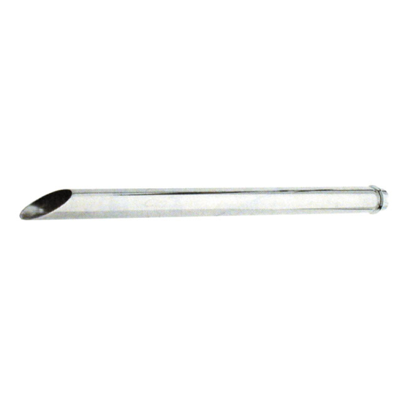 PAUGHCO, TAILPIPE EXTENSION. 31&quot; SLASH CUT. CHROME FITS LEFT & RIGHT. 908678